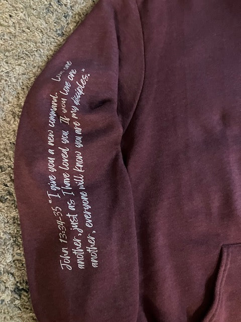 Love Like Jesus Hoodie Multi Font