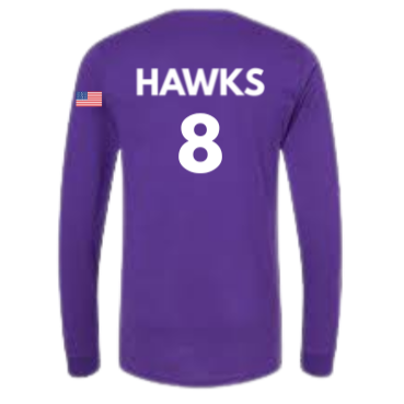 Indian Trail Soccer Fans Purple Long-Sleeve T-Shirt