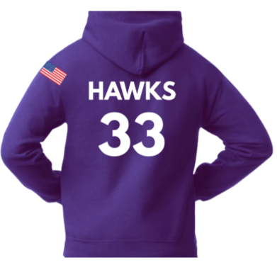 Indian Trail Soccer Fans Purple Heavyweight Hoodie