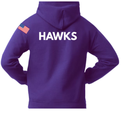 Indian Trail Soccer Fans Purple Heavyweight Hoodie