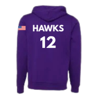 Indian Trail Soccer Fans Purple Midweight Hoodie