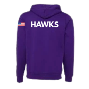 Indian Trail Soccer Fans Purple Midweight Hoodie