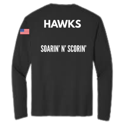 Indian Trail Soccer Player Black Long Sleeve Loose Drifit