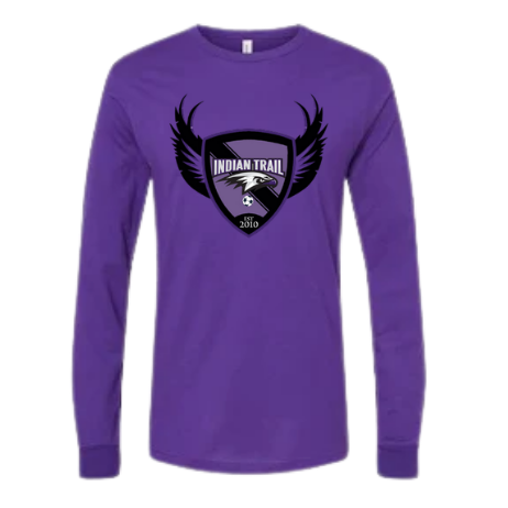 Indian Trail Soccer Fans Purple Long-Sleeve T-Shirt