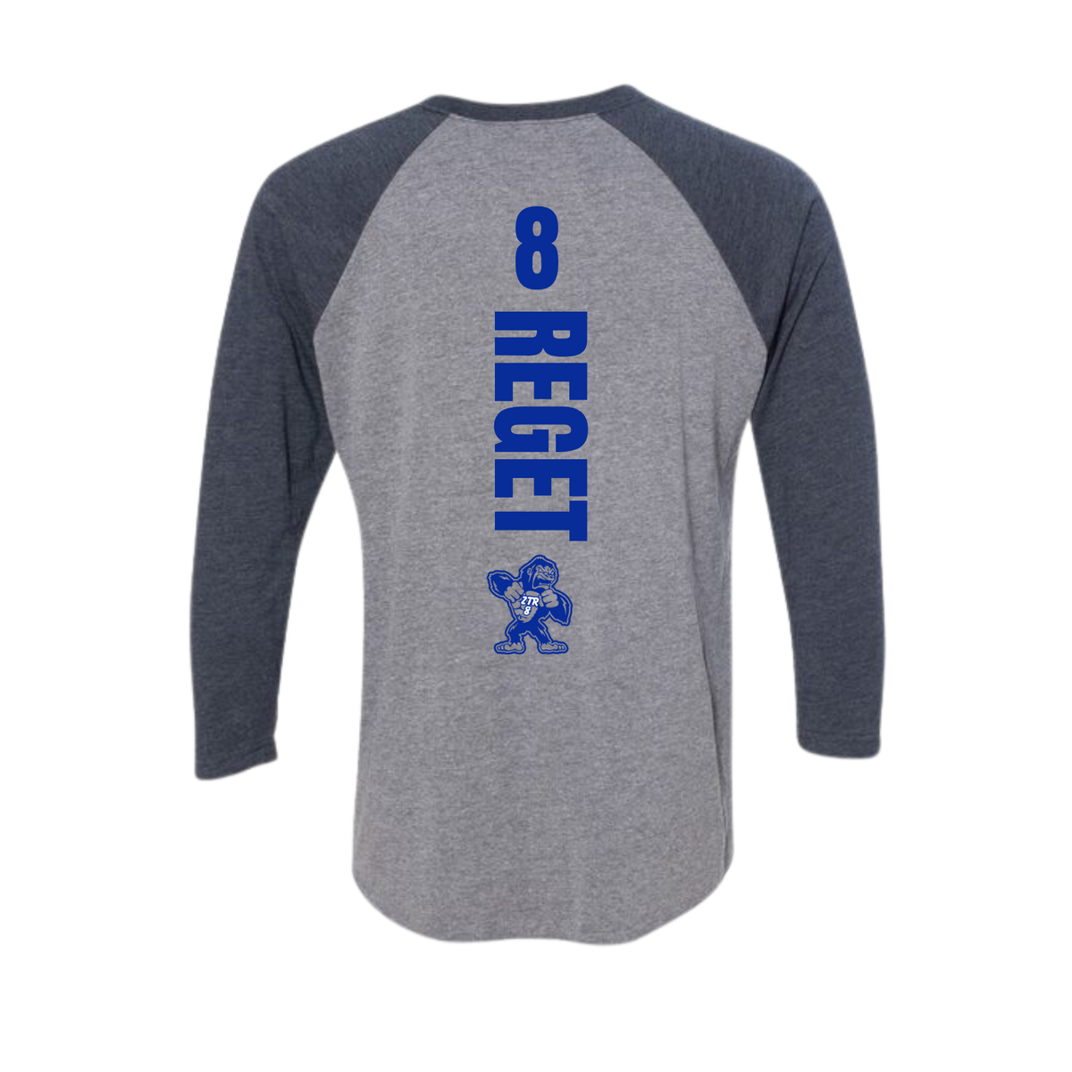 COMETS ZTR8 Gorilla Tri-Blend Unisex Raglan 3/4 Jersey T